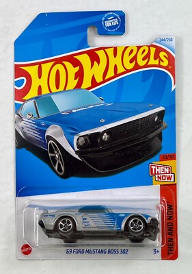 Lot Wheels '69 Ford Mustang Boss 302 Then And Now - Diecast 1:64 - Free Ship T19