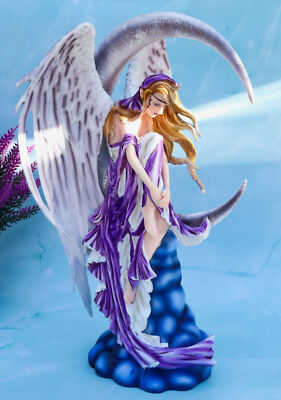 Large Celestial Crescent Moon Dreamer Fairy Statue 12"H Nene Thomas Figurine