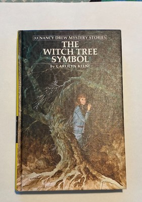Nancy Drew #33 The Witch Tree Symbol YELLOW MATTE 1975 White Endpapers