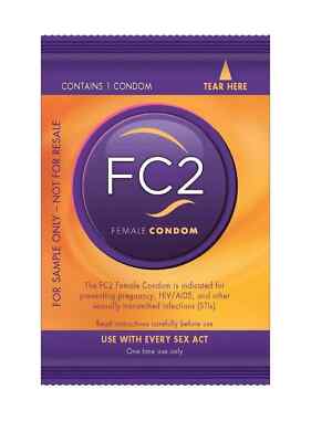 Lot 2 Packs FC2 Female Condoms Plus Bonus NEW Exp 2025-2027 GREAT BUY!