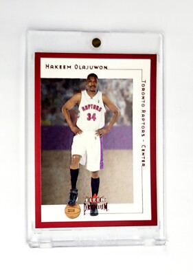 RED STAR RUBIES RUBY PARALLEL 2001-02 Fleer Premium HAKEEM OLAJUWON RAPTORS NBA 