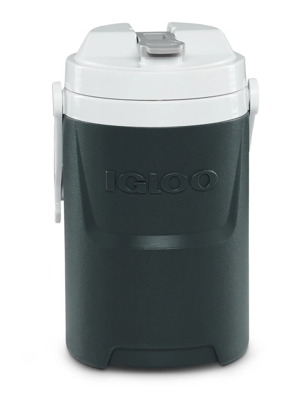 1/2 Gallon Sports Beverage Plastic Jug with Hooks, Gray