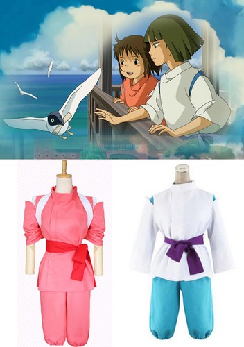 Adult Spirited Away Costume Mens Teen Ladies Chihiro Ogino Anime Haku Ghibli