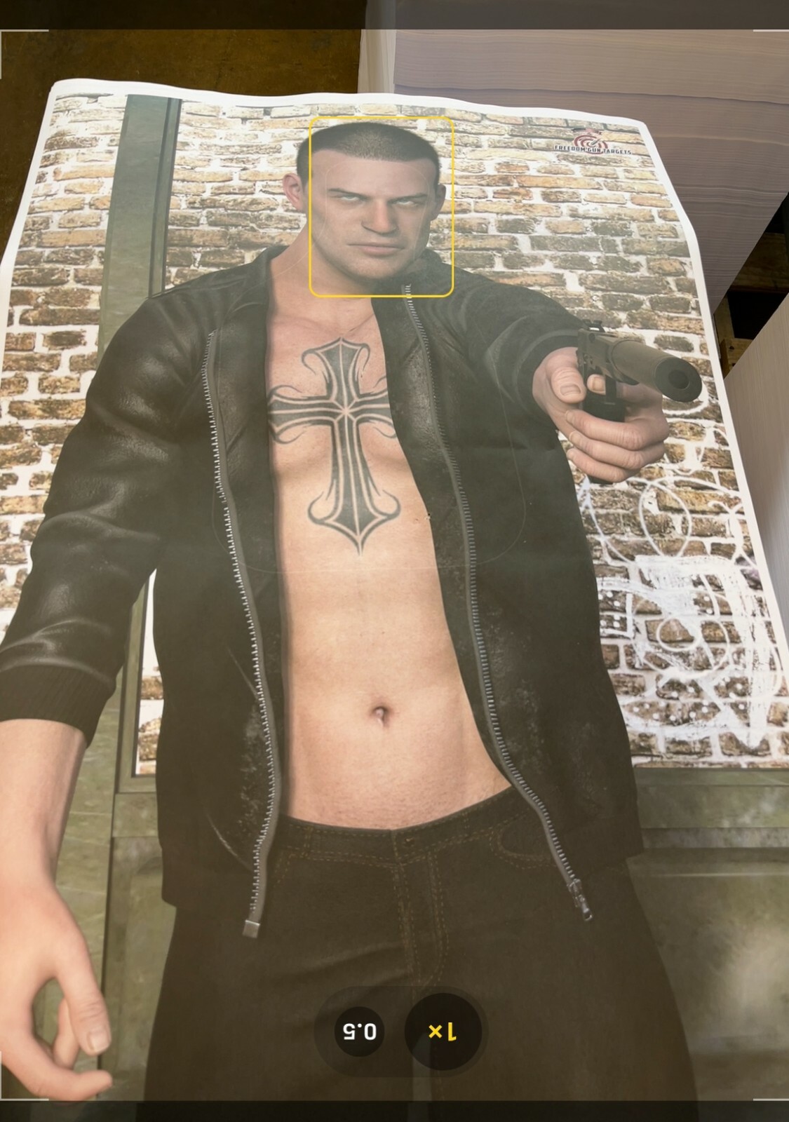 25x 3D Paper Shooting Targets Range Rifle Pistol Gun Threat Vitals Outline 23x35