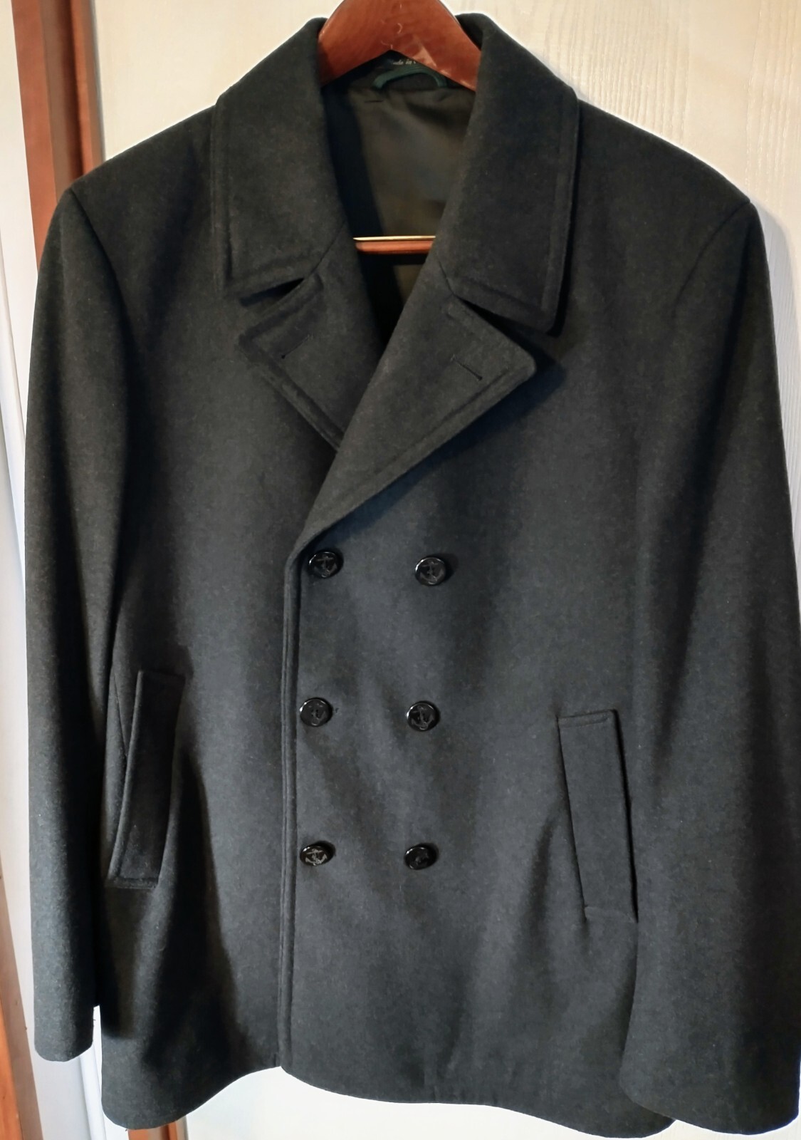 ジャケット・アウター louren doubleface wool over coat 再入荷 】doubleface muffler wool coat / doubleface over wool