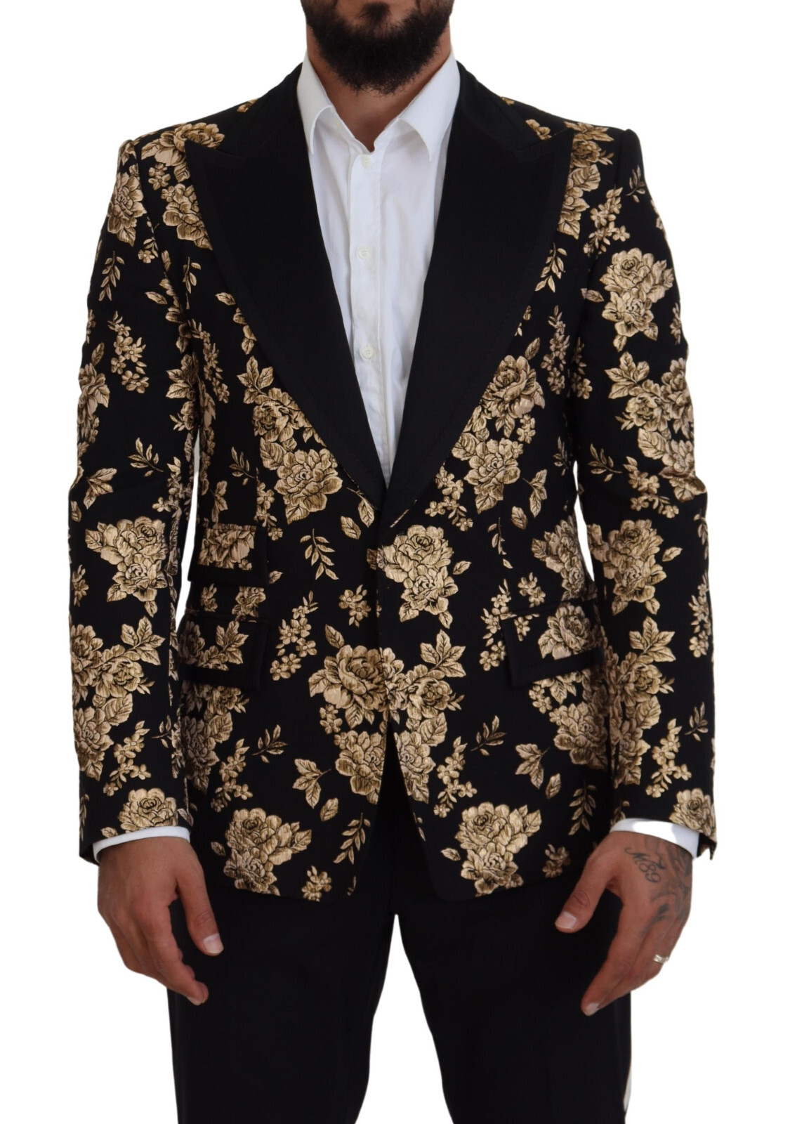 【VIP価格】DOLCE & GABBANA Crystal Floral Blazer Dolce & Gabbana Sicilia-fit Embellished double-breasted