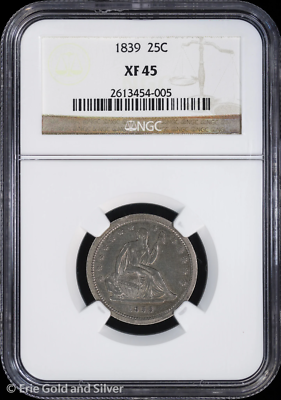 1839 25C Seated Liberty Quarter NGC XF 45 | eBay