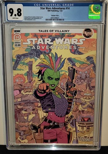STAR WARS ADVENTURES #14 CGC 9.8 SCARCE BROKENSHIRE DEVA