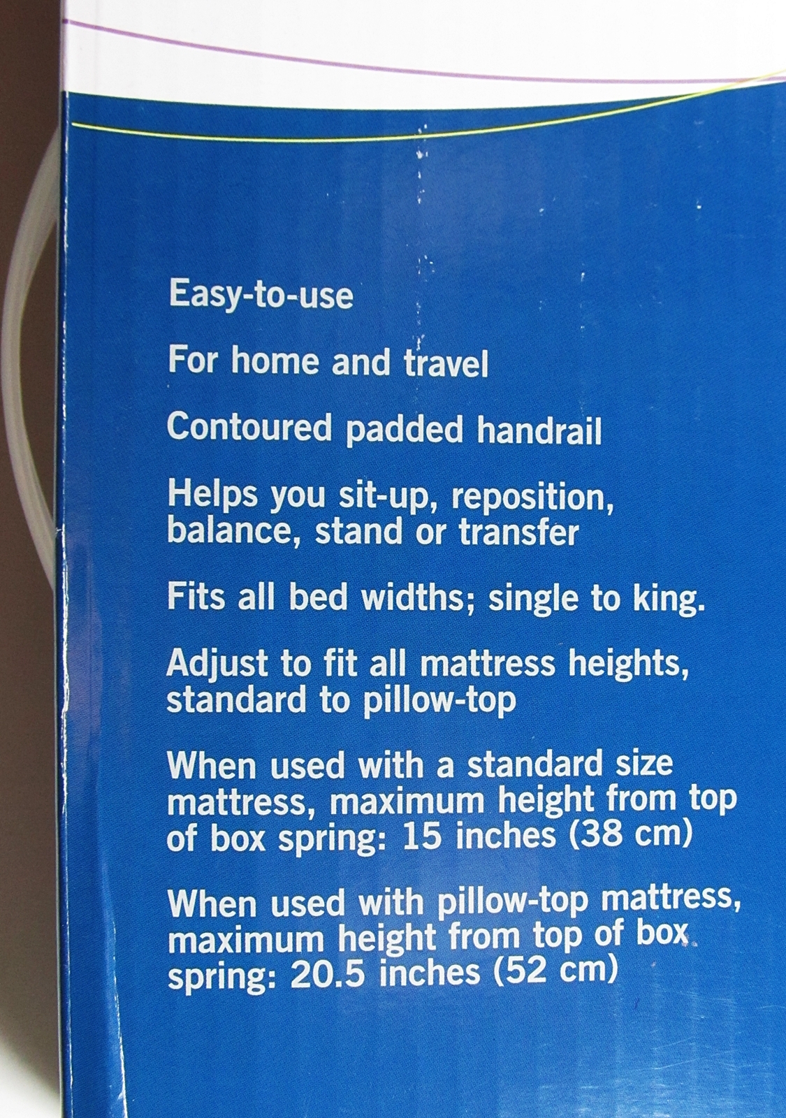 Hartmobility M-Rail Adjustable Bedside Handrail  Railing Support MR-400 NEW