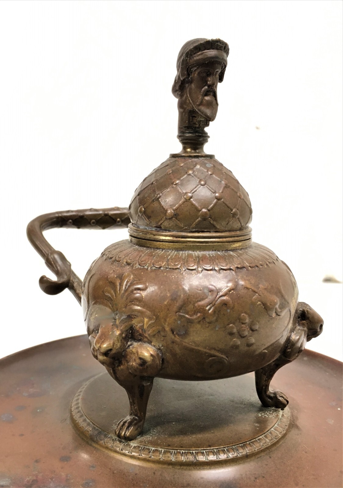 FERDINAND BARBEDIENNE ブロンズ　インクボトル　フランス FERDINAND BARBEDIENNE ブロンズインクボトルフランス