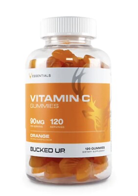 2 Bottles Bucked Up Supplements Vitamin C Gummies Pre Woke 240srv Buy3get1