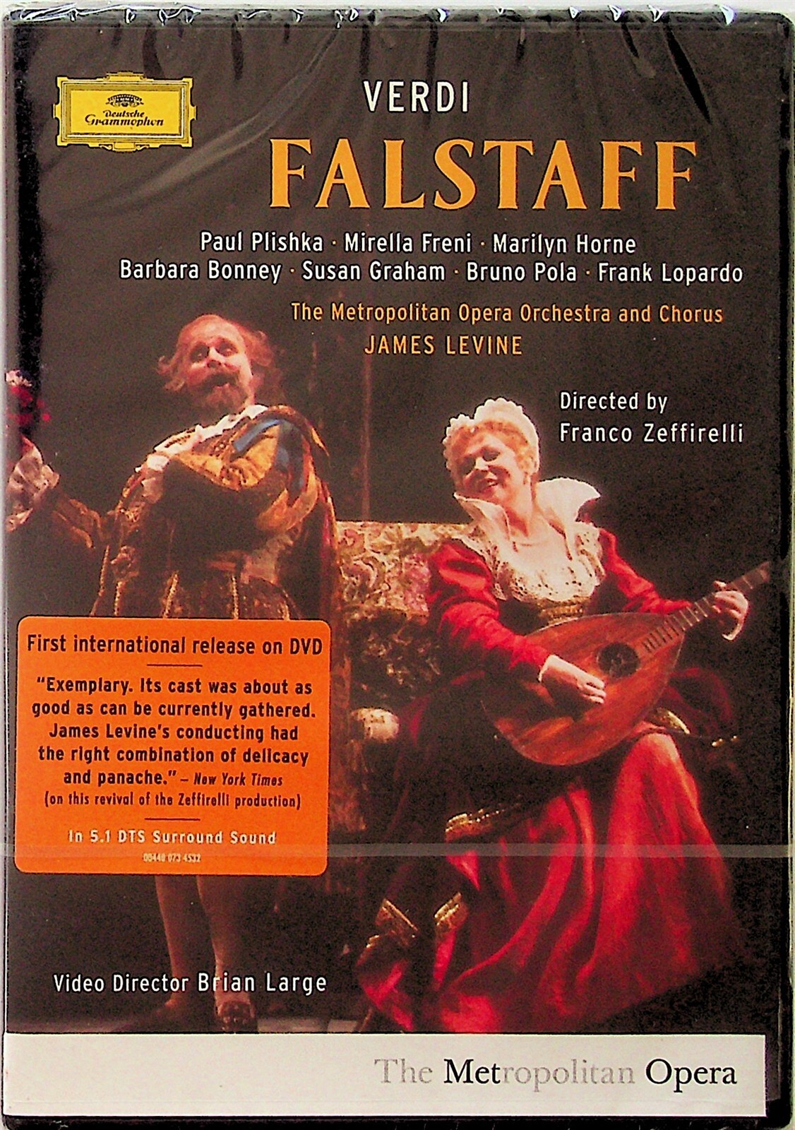 Verdi: Falstaff -Met Opera DVD *NEW -James Levine (Paul