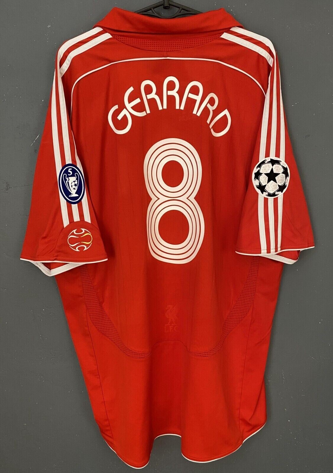 MEN FC LIVERPOOL 2006/2008 CHAMPIONS LEAGUE SOCCER FOOTBALL SHIRT