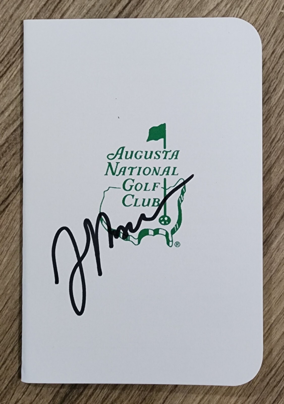 Justin Thomas Signed Masters Scorecard Augusta National Golf