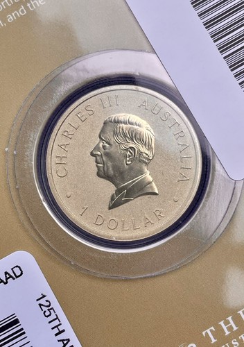 2024 Australia Perth Mint Koala Kangaroo 🦘 125th Ann. CN Dollar Coin in Card