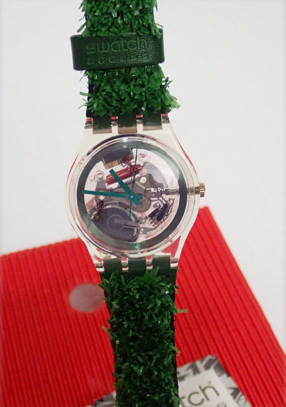 1997 - Vintage Swatch Swiss Watch - Swatch Club GARDEN TURF 1997 - Vintage Swatch Swiss Watch - Swatch Club GARDEN TURF