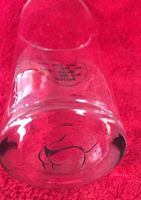 Vintage Novelty Drinking Glass Naked Woman Cartoon Like My Top Drink See Bottom