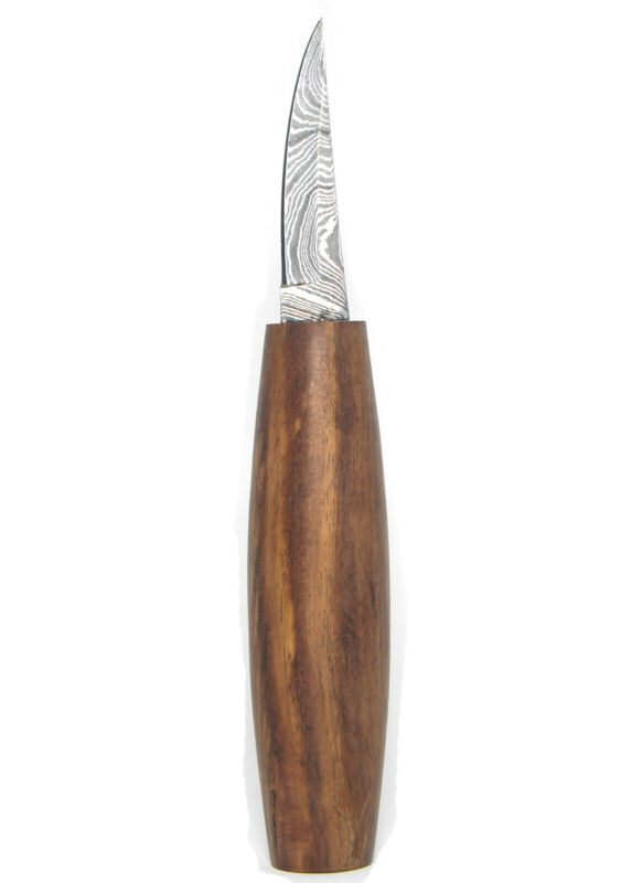 Showjade Damascus Steel 1095/15n20 Sloyd Knife Wood Carving Knife With Walnut 