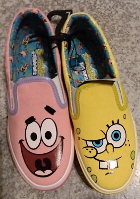 Unisex SpongeBob SquarePants Shoes Mens Size 7  Women Size 9 Brand New 