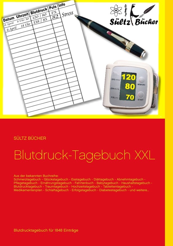 Blutdruck-Tagebuch Xxl (Buch)