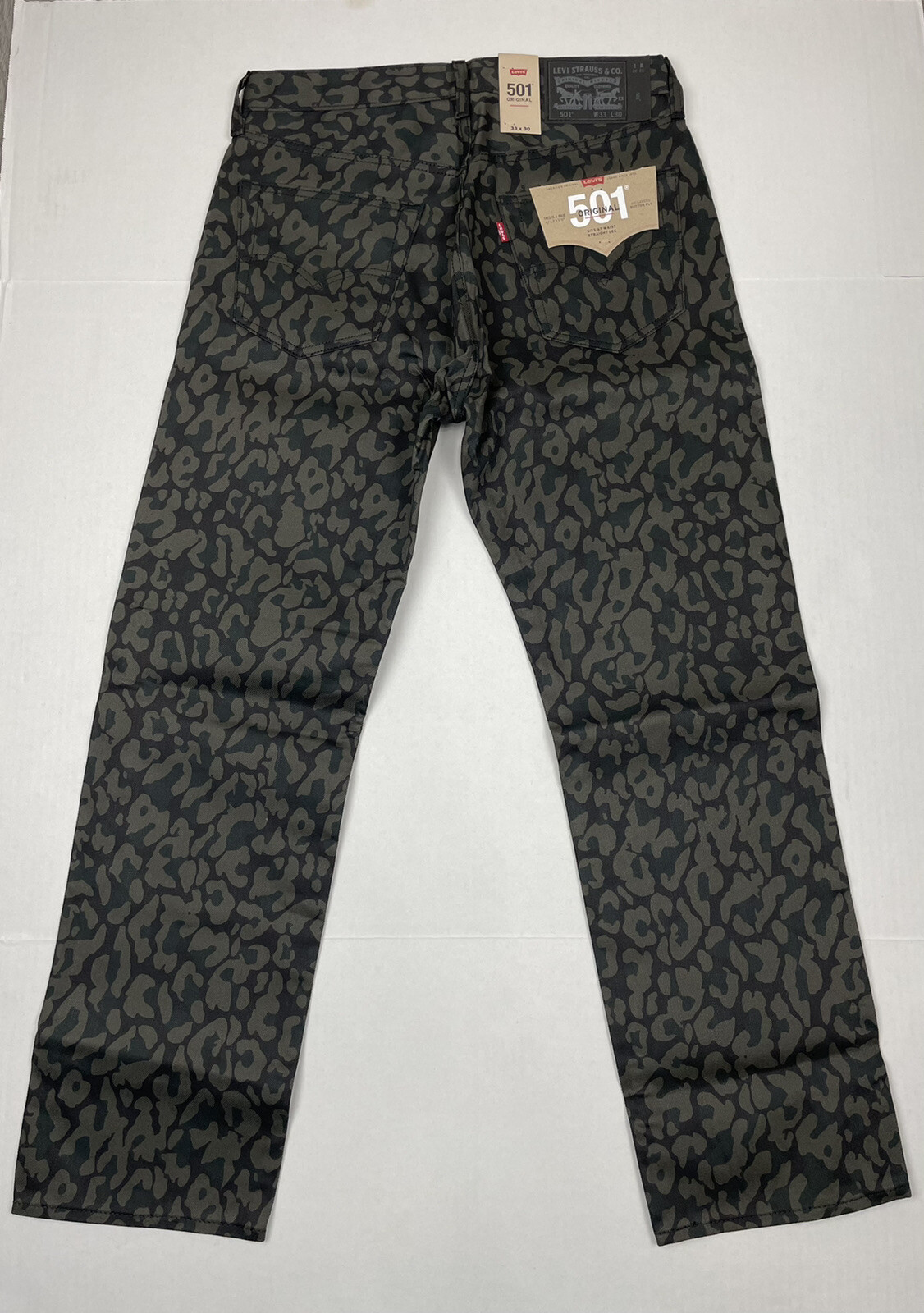 LEVI S ORIGINAL Men s CAMO 501 JEANS New Sizes 30 32 34 36 38 40 42 44