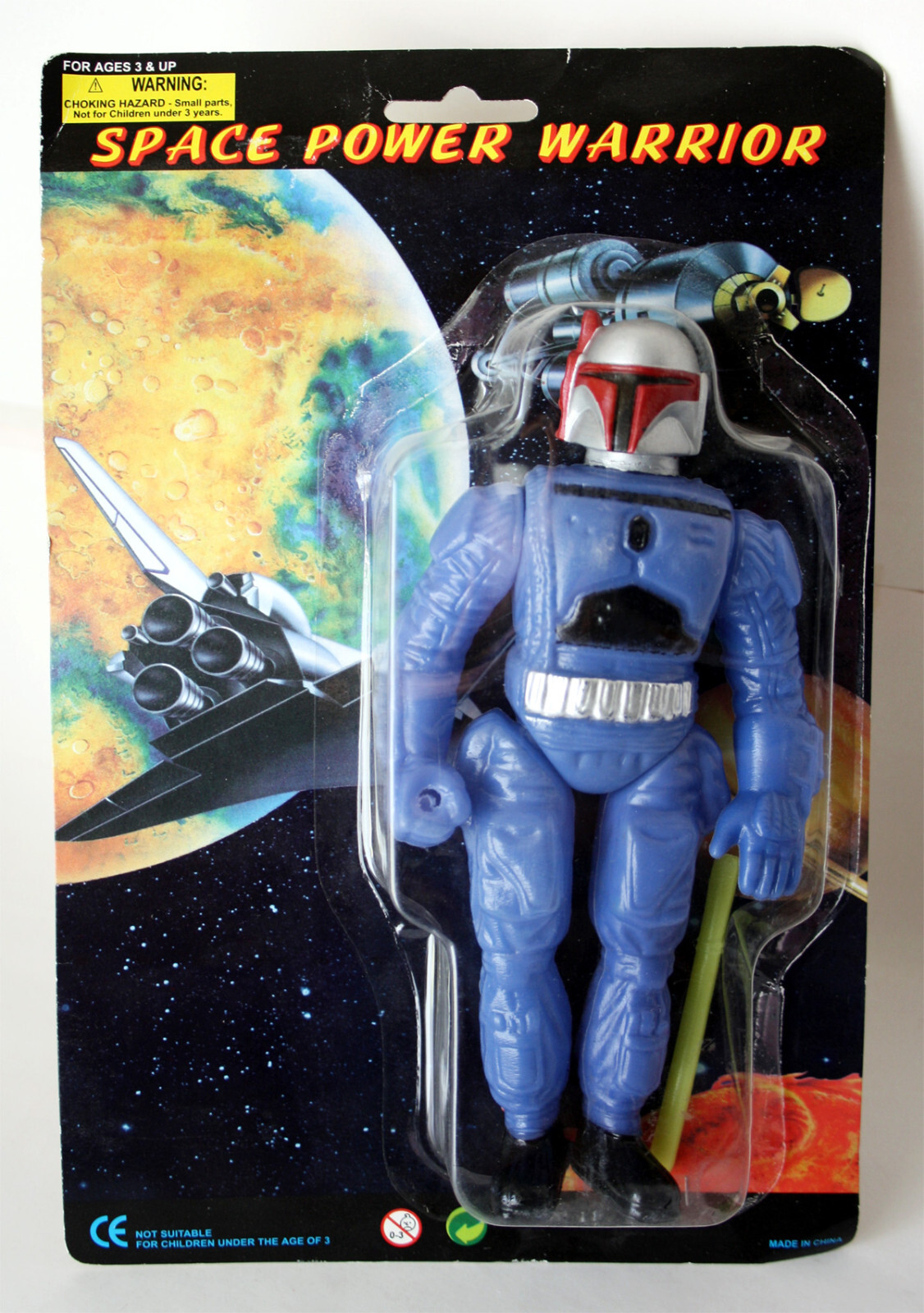 RARE VINTAGE 90'S STAR WARS BOBA FETT SPACE POWER WARRIOR KO