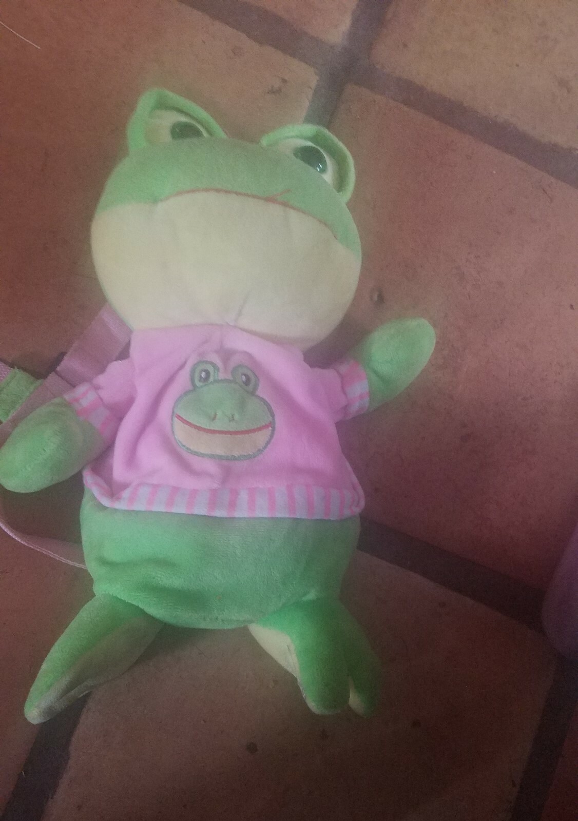 Kids Toddler Frog Doll Backpack Safety Anti-lost Harness You add leash very cute