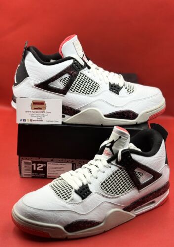 Air Jordan Retro 4 Flight Nostalgia Size 12.5 Black Pale