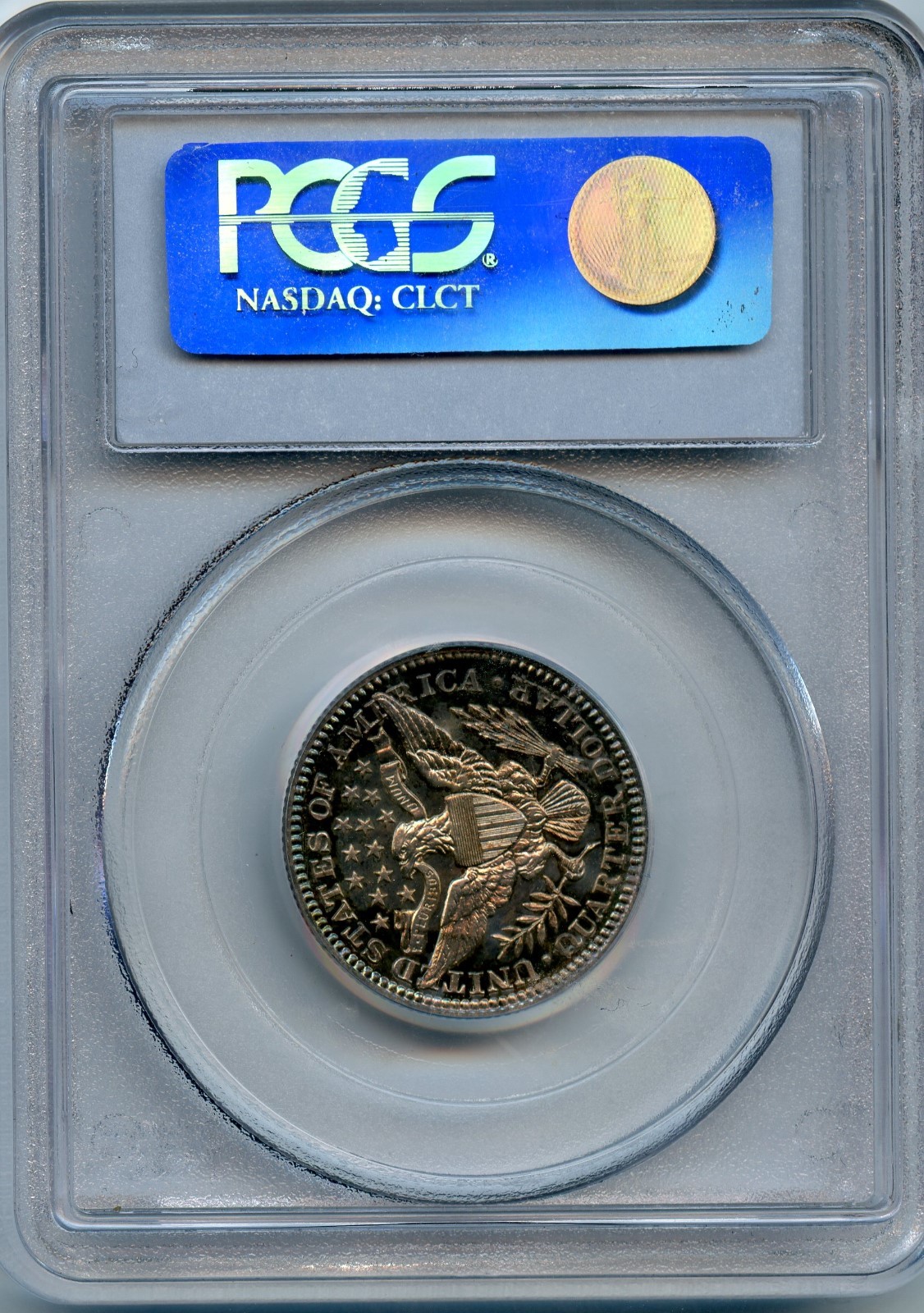 Gorgeous Toning 1913 Barber Quarter PCGS PF65