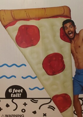 BIG MOUTH INC. Giant Inflatable Pizza Slice Float for pool. 6 ft  X 4 ft