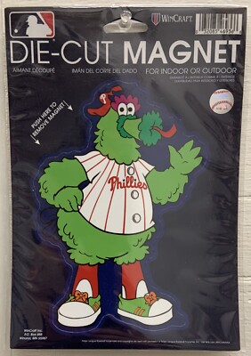 PHILADELPHIA PHILLIES PHILLIE PHANATIC MASCOT DIE CUT MAGNET NEW WINCRAFT  