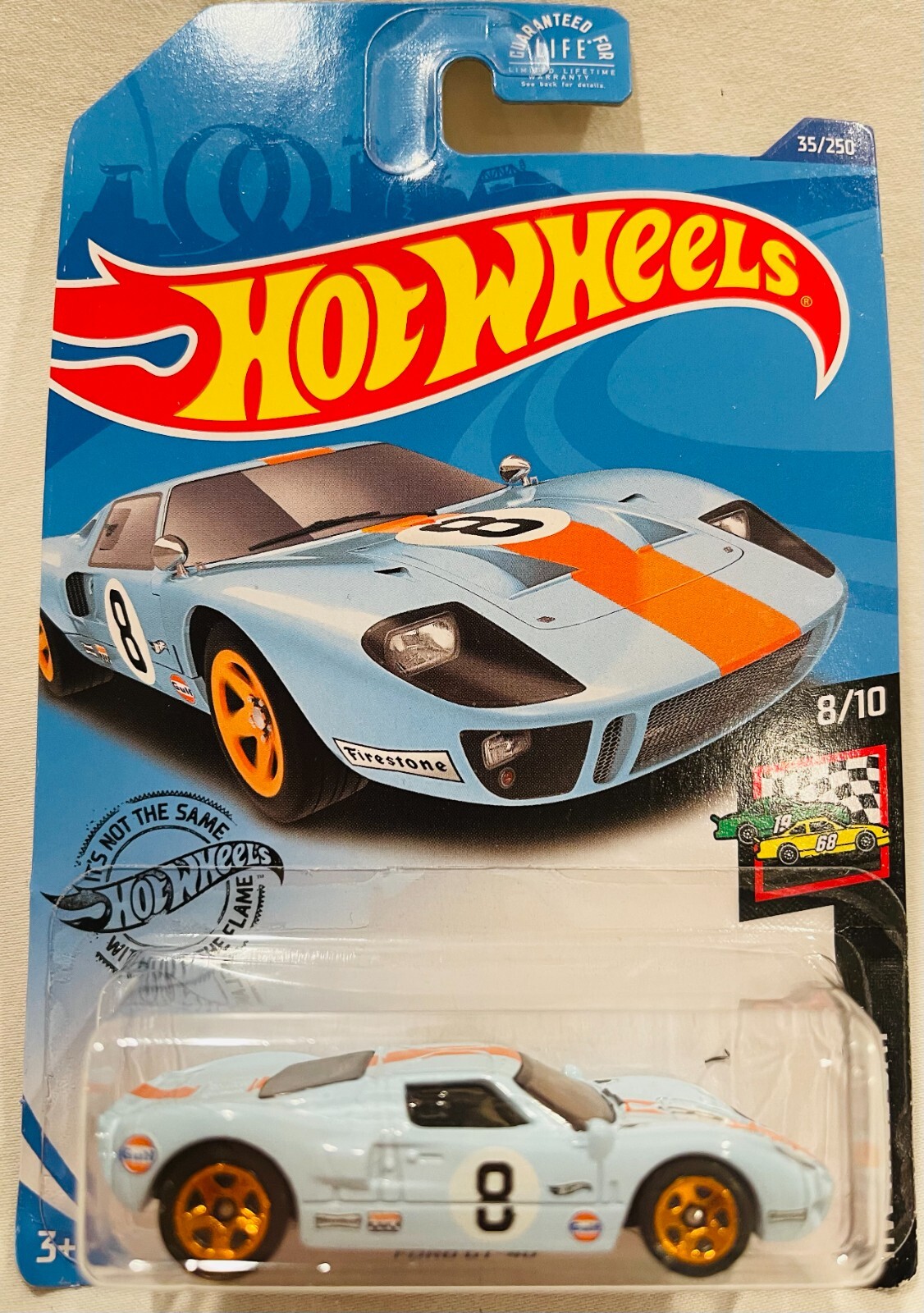 b*d様 Hot Wheels Ford GT40 #9/250 Hot Wheels - Ford GT40 FACTORY FRESH 2/10 8 Ball White And