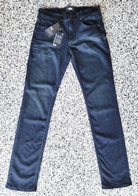 Paige Lennox Transcend Mens 29 Dark Blue Slim Denim Jeans Casual Stretch NWT