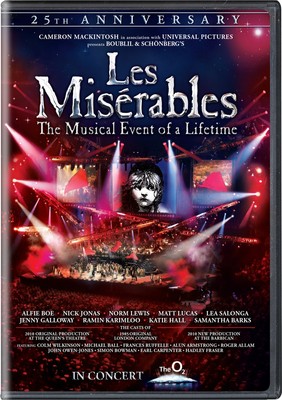 Les Misérables In Concert - 25th Anniversary Show DVD Alfie Boe NEW