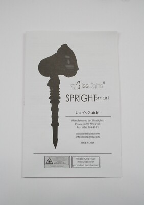 BlissLights Spright Smart Outdoor/Indoor STATIC Firefly Laser Light w/Timer VGC