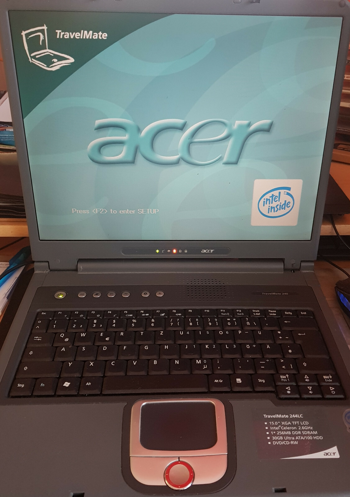 (A11) Laptop Acer TravelMate 240  15