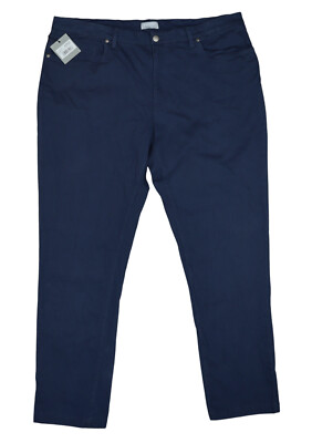 Hickey Freeman New York 42W x 32L 5-Pocket Trousers Men's Pants NWT Navy
