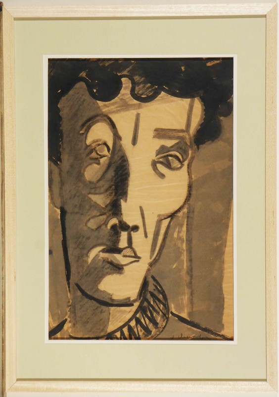 Jack Chambrin  1899 - 1972 : '' Portrait De Jean-Louis Barrault ''