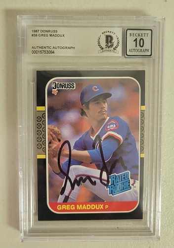 スポーツ選手 87 fleer update greg maddux rc!.! Greg Maddux 1987 Fleer Update Rookie Card RC | eBay