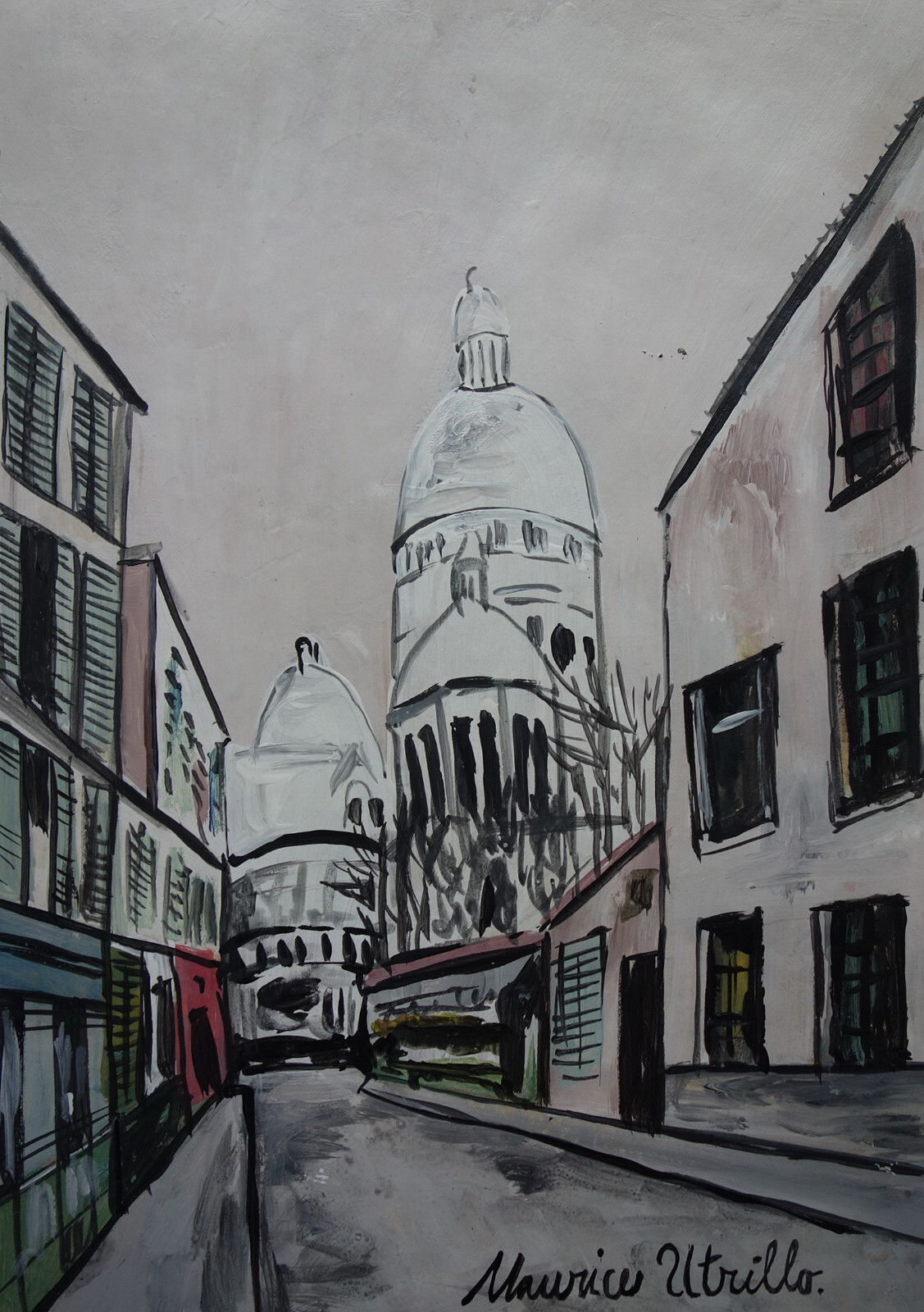 Maurice Utrillo、LANNOIS(SEINE ET OISE) MAURICE UTRILLO | SANNOIS (SEINE ET OISE) | Impressionist