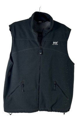 Helly Hansen Men's Lightweight Fleece Vest Black Full Zip Pockets Men s Size L