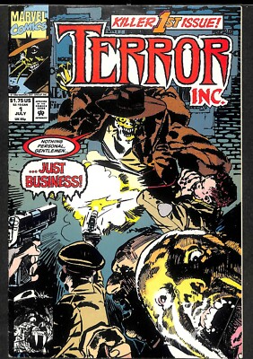 Terror Inc. #1 1992 Marvel Comics Killer 1st Issue Comic Book. Very Fine 8.0