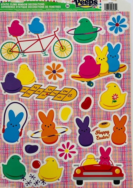 Easter Peeps and Friends Spring  Window Clings Teacher Supply