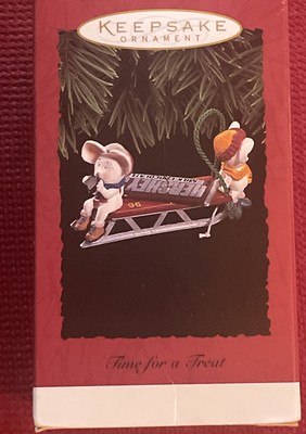 1996 Hallmark Hershey s Syrup~Time For A Treat~Christmas Ornament