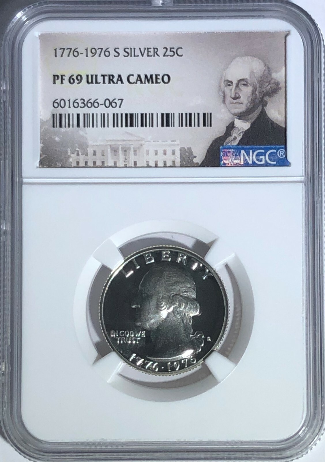 1776 - 1976 S NGC PF69 Ultra Cameo Proof Silver Washington
