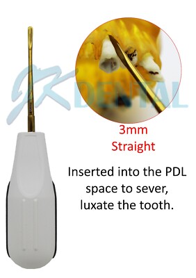 Dental Elevator 3mm Straight Luxating Elevator