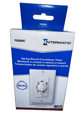Intermatic Fd60mwc Timer,Spring Wound,60 Min