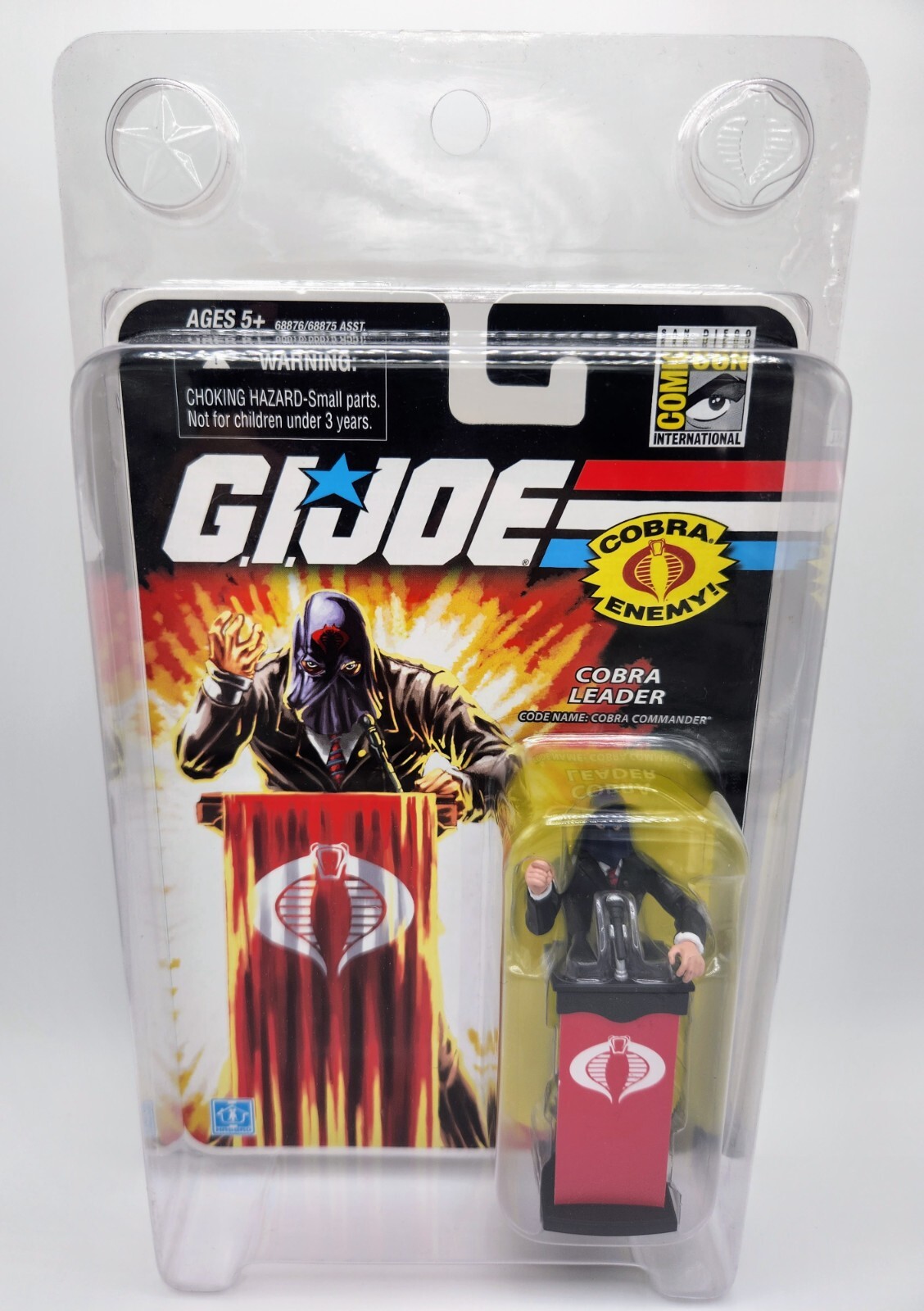 G.I. Joe COBRA LEADER COMMANDER in Black Suit SDCC 2008