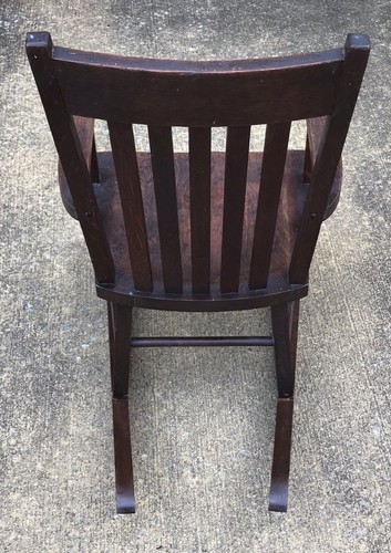 Antique Mission Solid Oak Child's Rocker Stickley Era ROCKING CHAIR *Excellent*