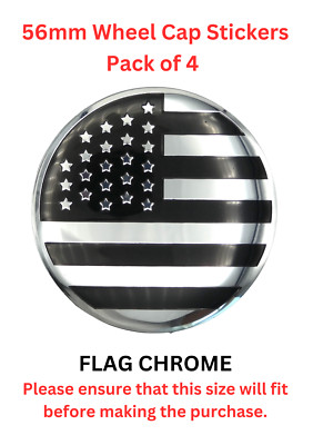 (PACK OF 4) Wheel Center Cap Decals Emblems Sticker 2.20'' 56mm CHOOSE YOUR STYLE